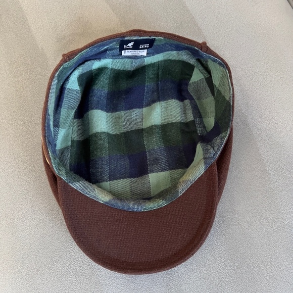 Vintage Kangol Men Brown Wool Textured Flat Cap - Picture 6 of 12
